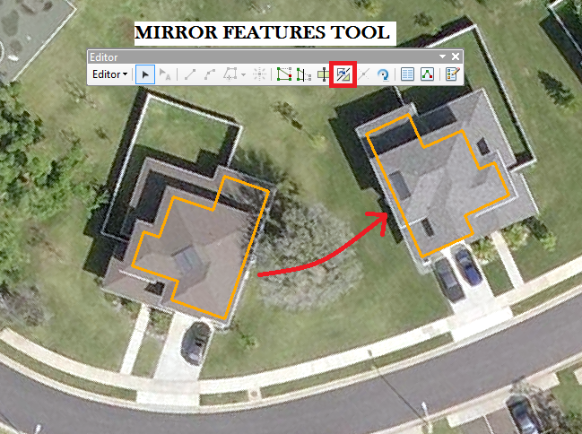 Mirror Features Tool Eaxmple